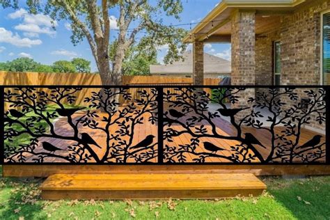 laser cut panels decorative fence